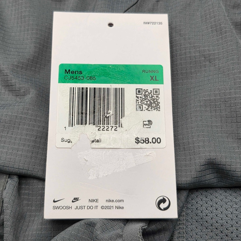 Nike Flex Stride Dri-FIT 5" Brief-Lined Running Shorts Men's XL Smoke Grey NWT - Picture 7 of 9